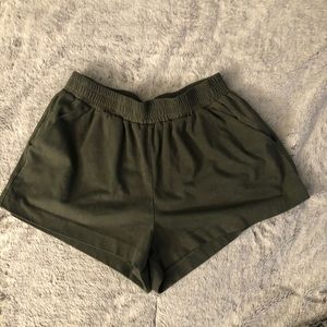 Forever 21 suede microfiber short shorts
